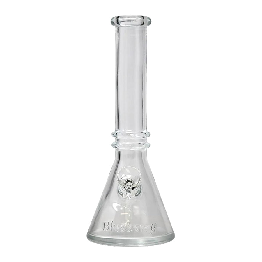 10 Inch Blueberry Double Ring Soft Glass Beaker Bong