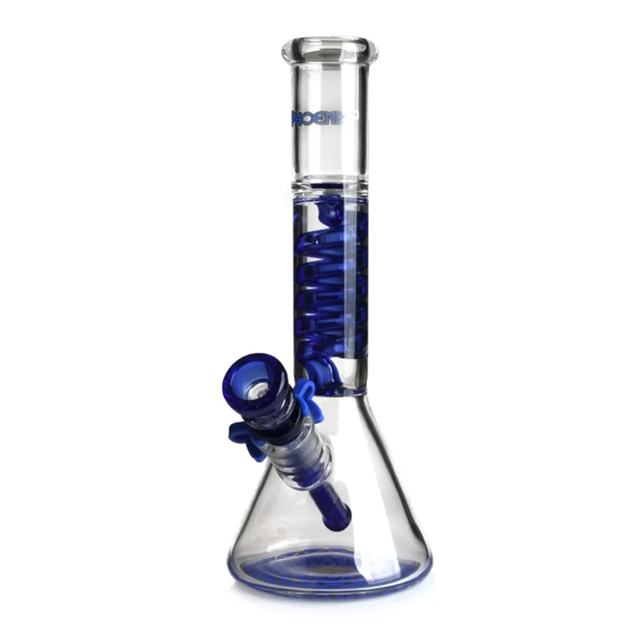10-Inch Phoenix Star Freezable Glycerin Coil Beaker Bong
