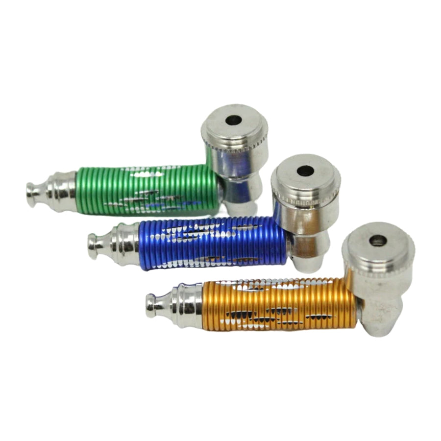 3-inch Metal Pipe With Diamond Cuts In Assorted Colors
