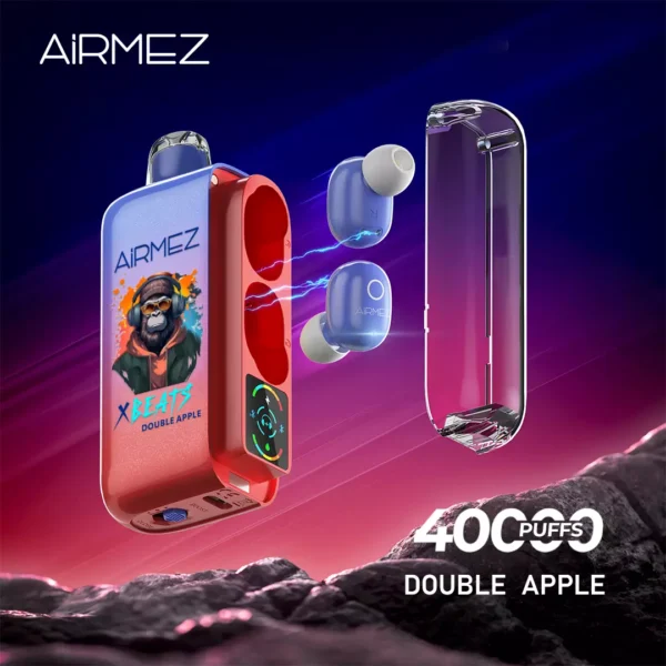 Airmez Xbeats 40000 Puffs Disposable Vape, Double Apple