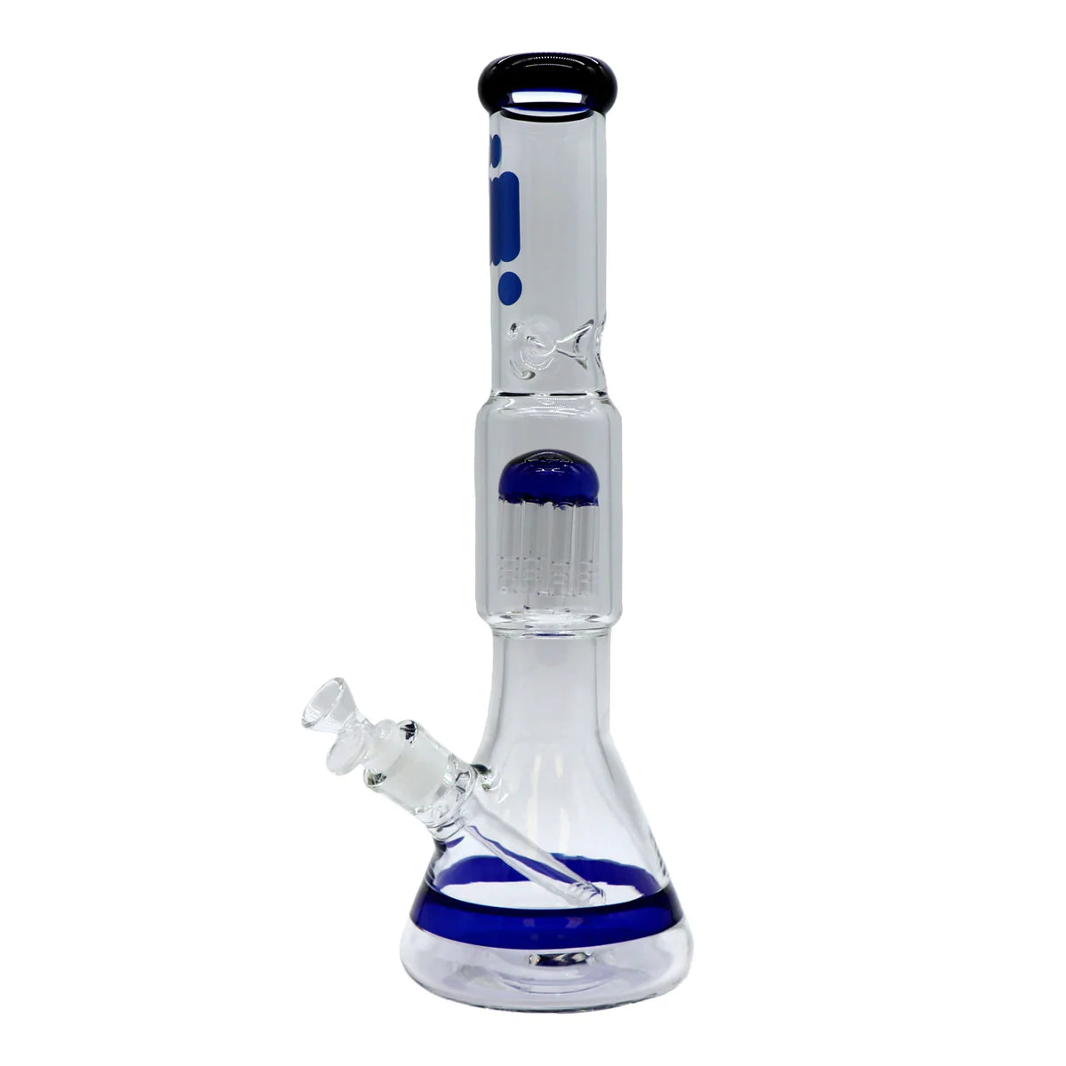 16-inch Infyniti 7mm Glass Bong with 8-Arm Tree Percolator