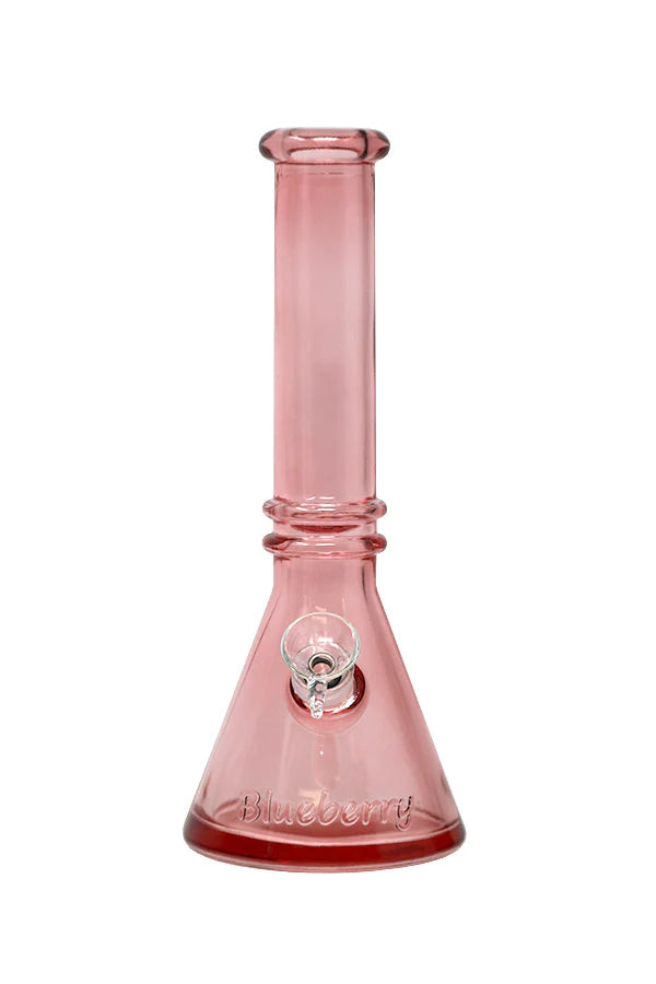10 Inch Blueberry Double Ring Soft Glass Beaker Bong