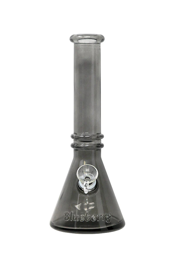 10 Inch Blueberry Double Ring Soft Glass Beaker Bong