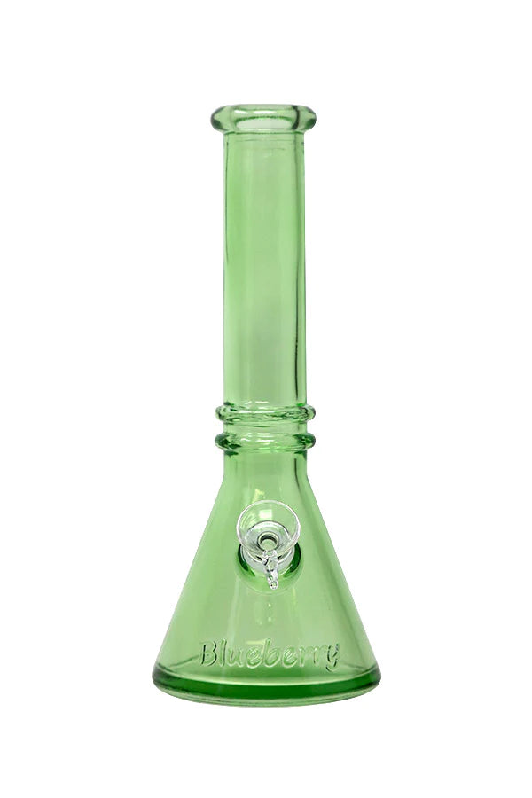 10 Inch Blueberry Double Ring Soft Glass Beaker Bong