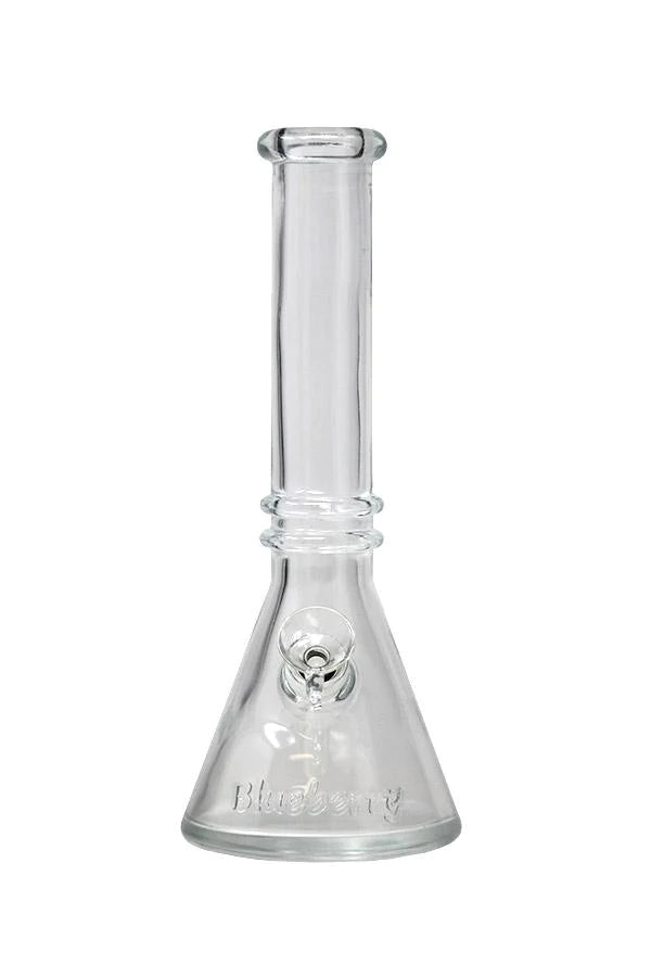 10 Inch Blueberry Double Ring Soft Glass Beaker Bong
