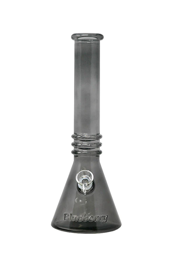 12 Inch Blueberry Double Ring Soft Glass Beaker Bong
