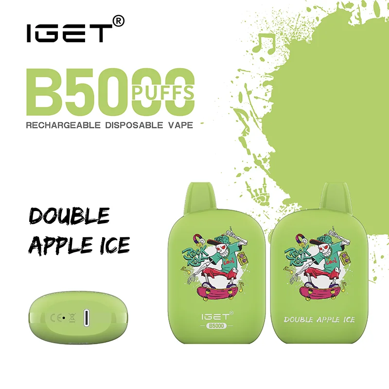 IGET B5000 Rechargeable Vape Double Apple Ice
