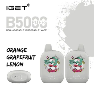 IGET B5000 Orange Grapefruit Lemon Rechargeable Vape