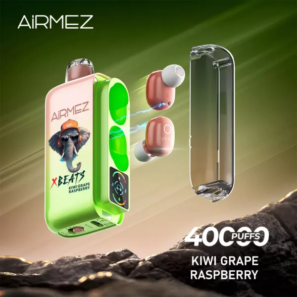 Airmez Xbeats 40000 Puffs Disposable Vape Kiwi Grape Raspberry