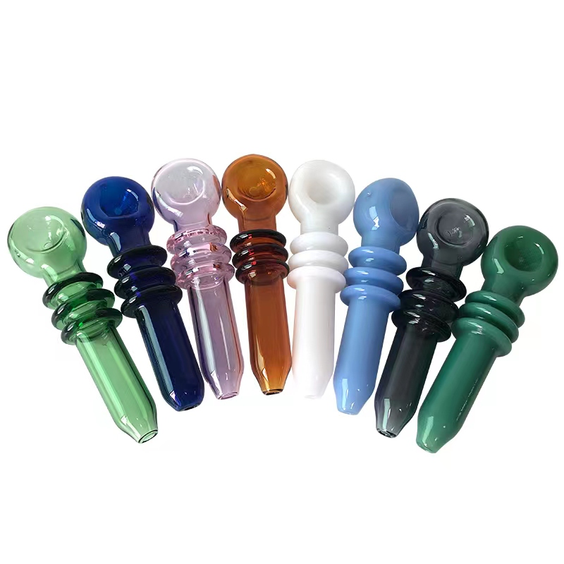 4.5 Inch Glass Pipe with Triple Grip, Random Color