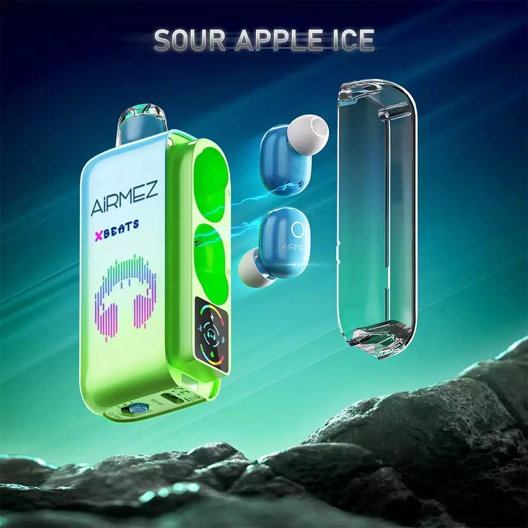 Airmez Xbeats 40000 Puffs Disposable Vape Sour Apple Ice