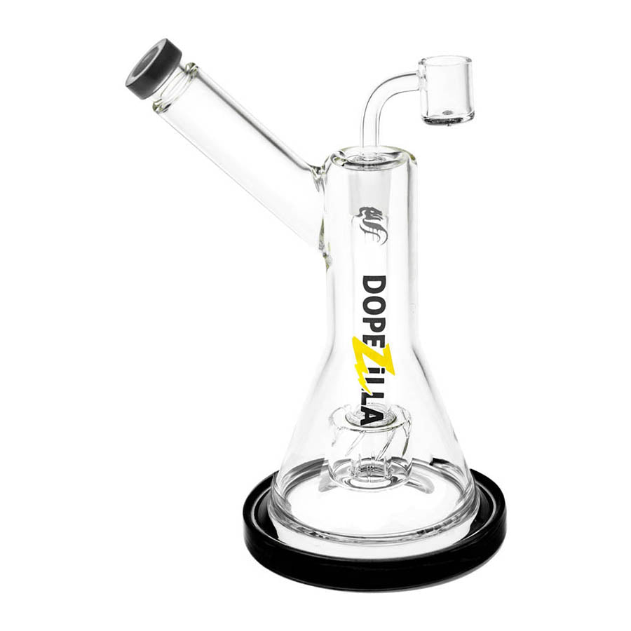 Dopezilla Basilisk 10 inch Beaker Dab Rig Black