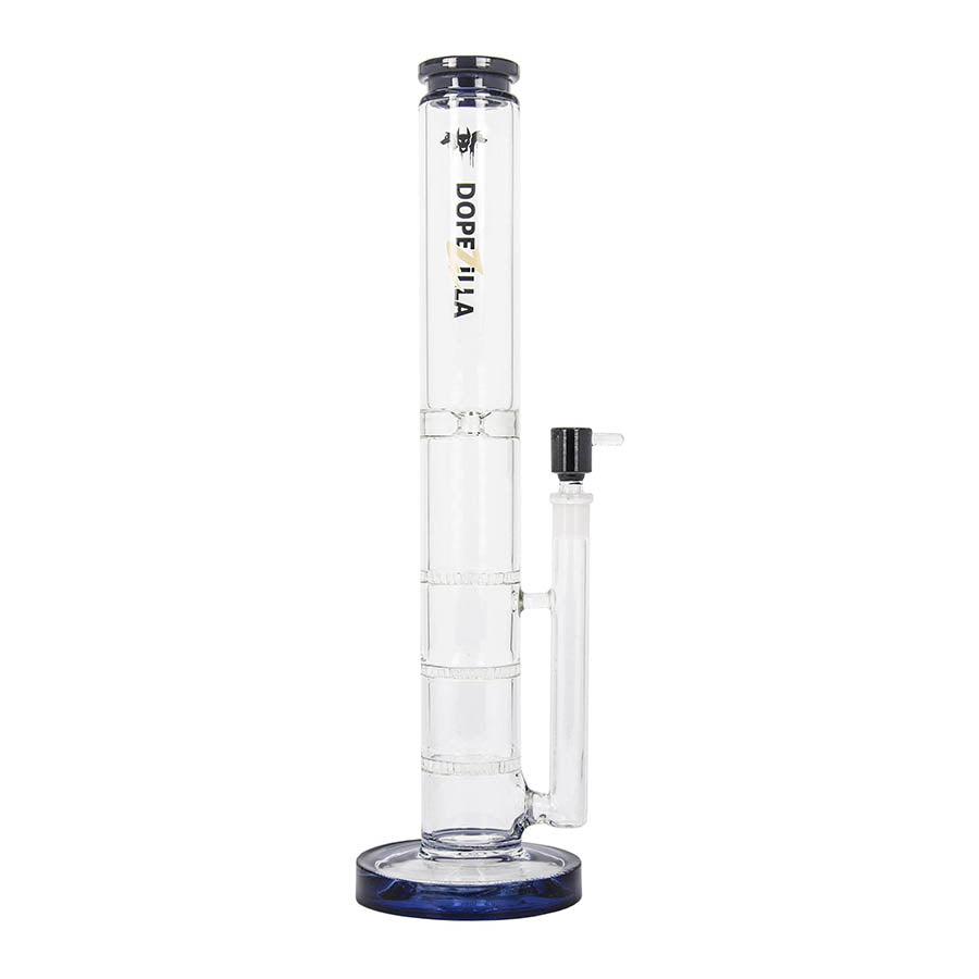 Dopezilla Cerberus 16 Inch Straight Tube Ice Water Pipe Black