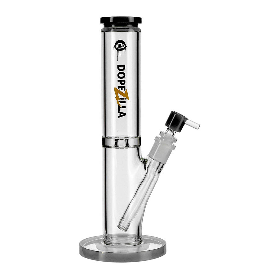Dopezilla Cyclops 12 Inch Straight Tube Ice Water Pipe Black