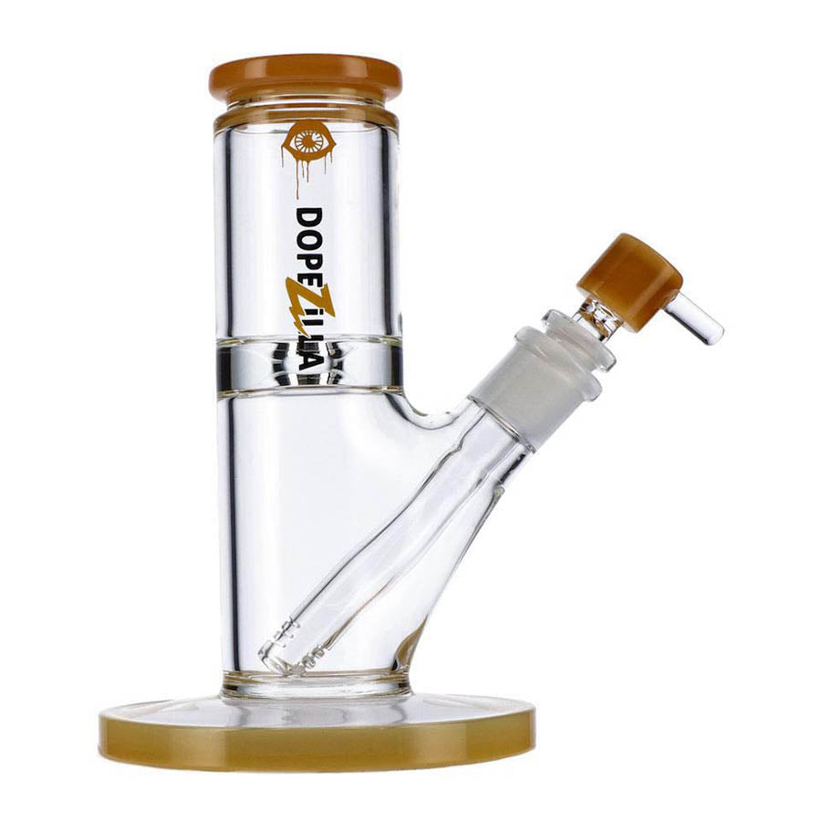 Dopezilla Cyclops 8 Inch Straight Tube Water Pipe Milky Yellow