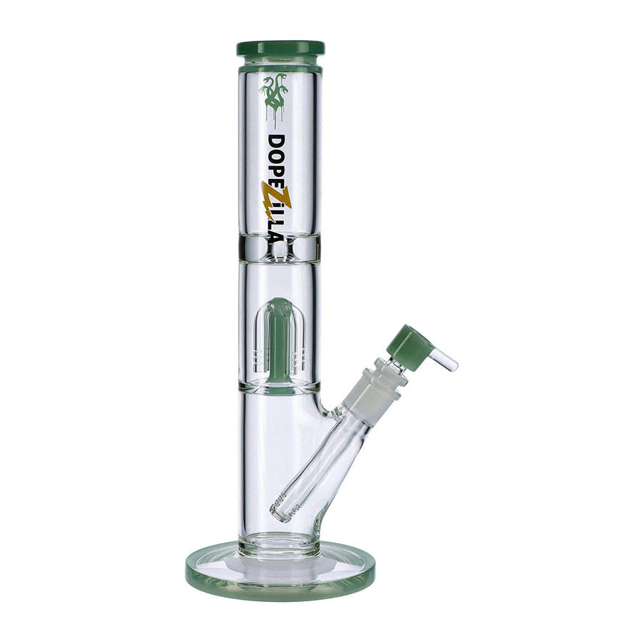 Dopezilla Hydra 13 Inch Glass Water Pipe Milky Teal