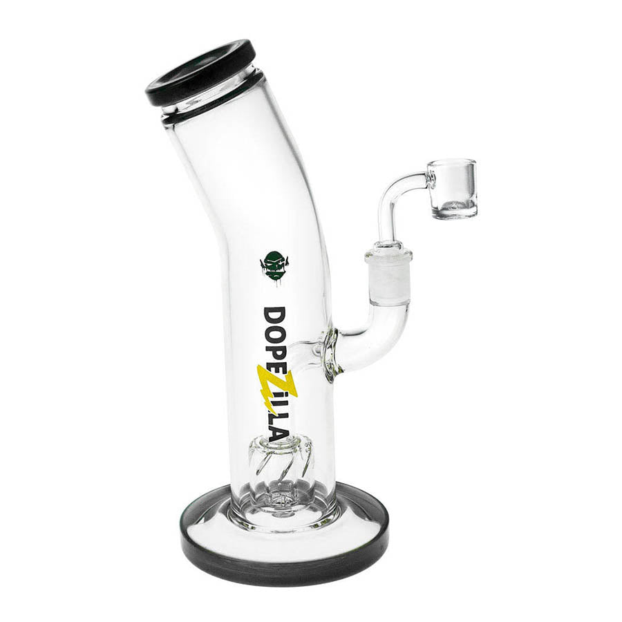 Dopezilla Ogre 10 Inch Straight Tube Dab Rig Black