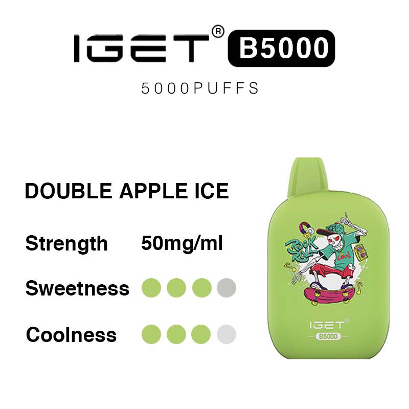 IGET B5000 Rechargeable Vape Double Apple Ice